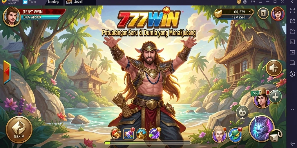 Tampilan gameplay <strong>777WIN</strong> yang menakjubkan dengan petualangan tak terbatas.