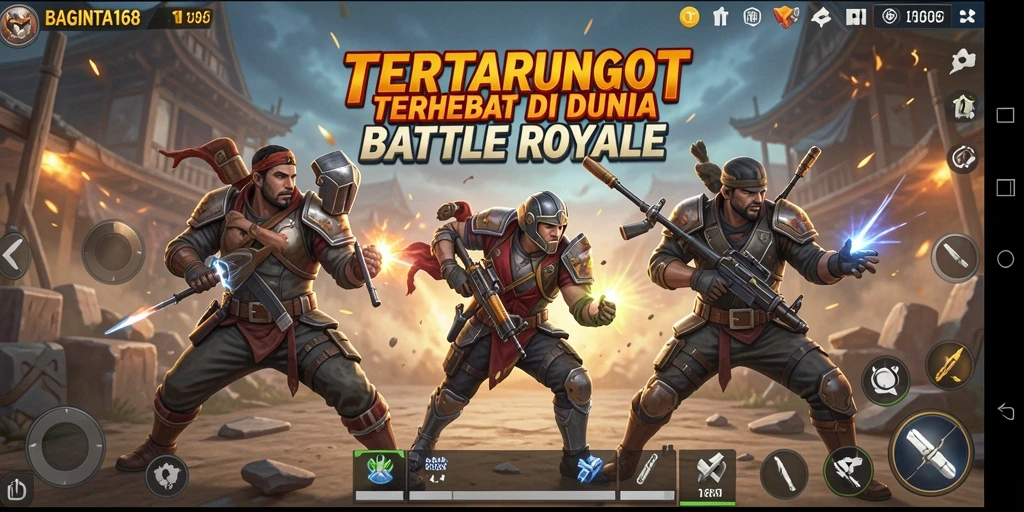 Tangkapan layar gameplay epik dari BAGINTA168 Battle Royale.