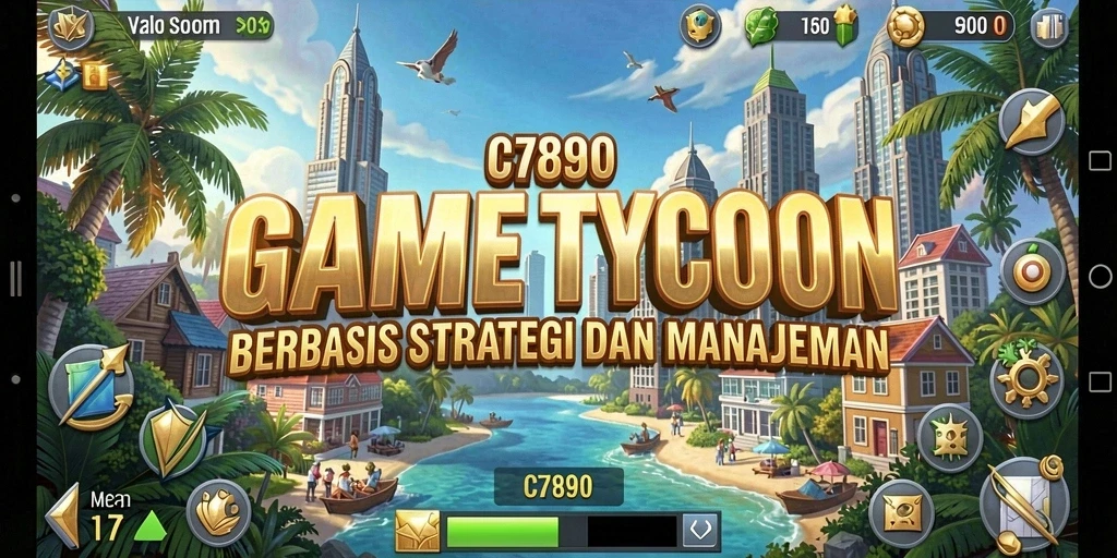 Tampilan gameplay C7890 yang penuh warna dan mendebarkan.