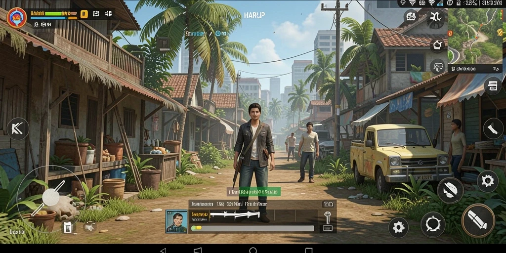Screenshot utama HARAPJP menampilkan gameplay yang interaktif dan memukau.