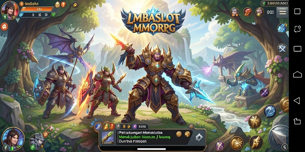 Tangkapan layar menampilkan gameplay epik di dunia <strong>LMBASLOT</strong>.