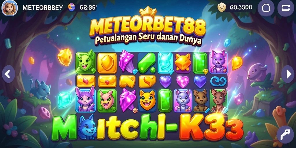 Tampilan menarik dari gameplay seru METEORBET88.