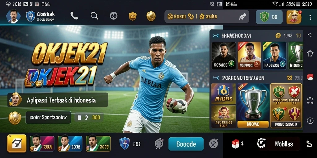 Tampilan menarik dari gameplay Sportsbook di OKJEK21.