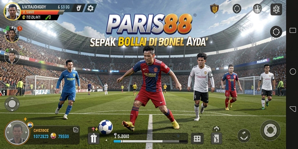 Tampilan menakjubkan dalam game sepak bola PARIS88.
