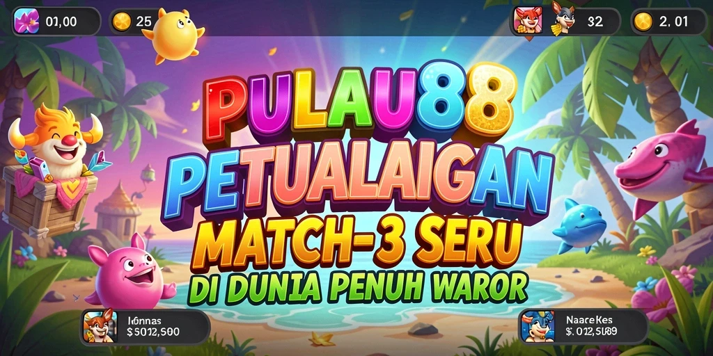 Tampilan gameplay PULAU88 yang penuh warna dan menyenangkan.