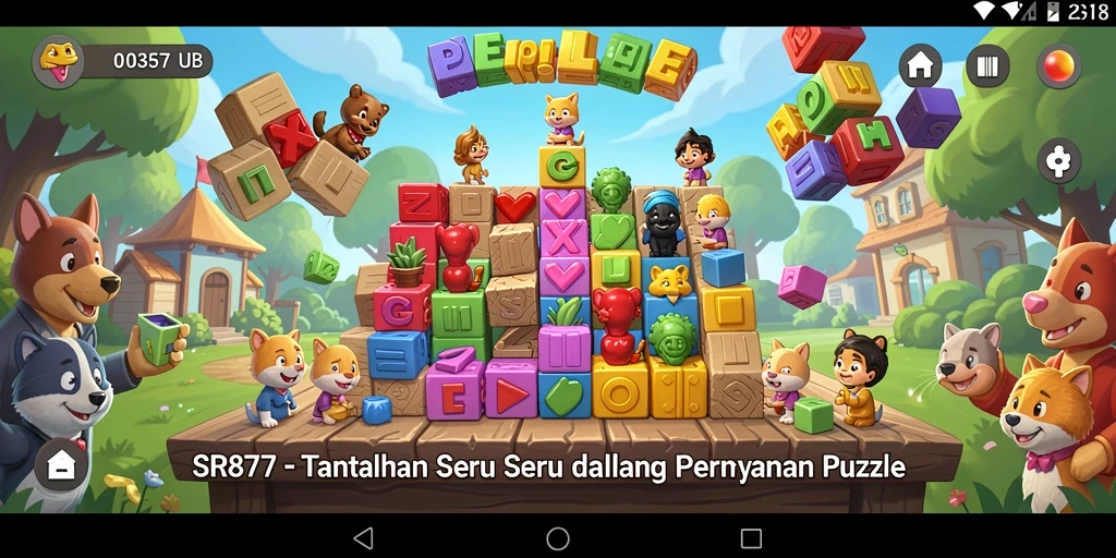 Tampilan utama gameplay SR877 menampilkan tantangan seru dari permainan puzzle.