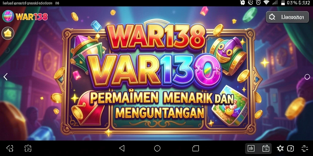 Tampilan menarik dari gameplay slot di WAR138.
