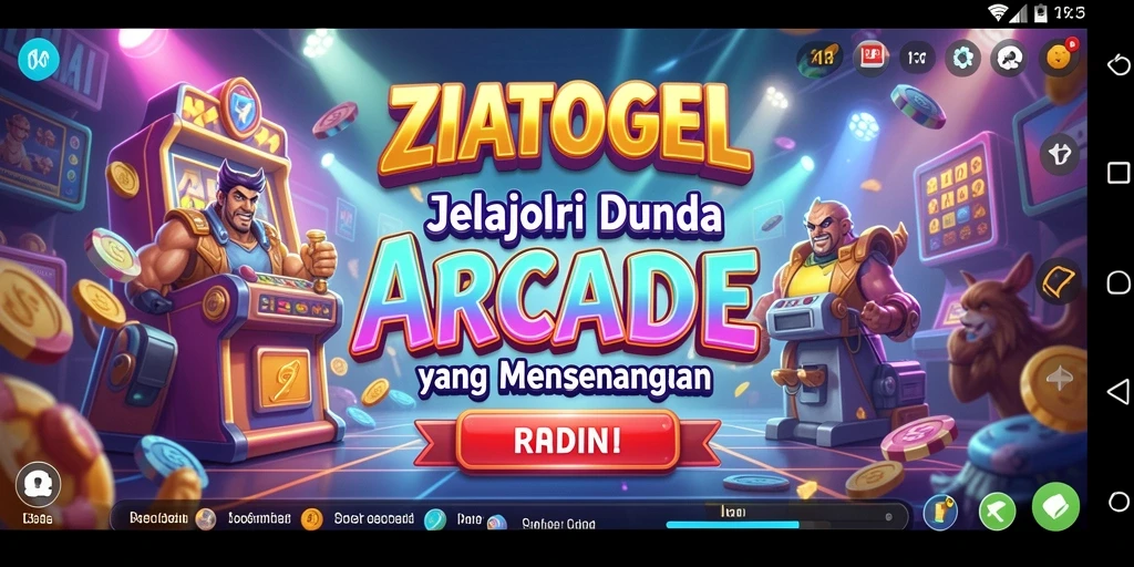 Tampilan gameplay ZIATOGEL dengan tantangan seru di level arcade.